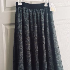 LuLaRoe Green Lace Lola Skirt